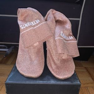 Vetements high heel sock boots